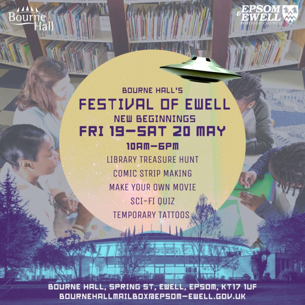 Poster with details of Festival of Ewell Bourne Hall